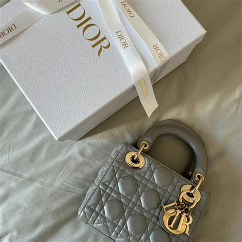 mini lady dior opaline gray|Mini Lady Dior .